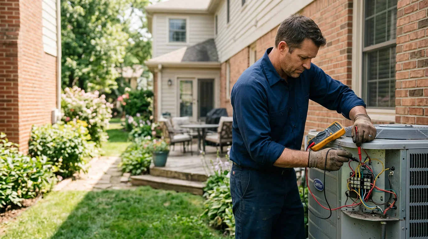HVAC technician working near Audubon, MN